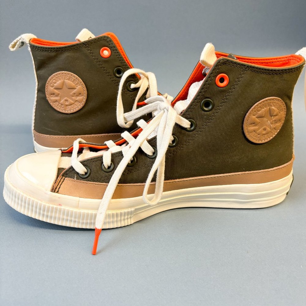 Converse x Todd Snyder Chuck 70, Jack Purcell, Rebel Prep Green Orange 9.5